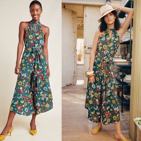 Anthropologie Geneva Halter Wide-Leg Jumpsuit - Picture 7 of 8